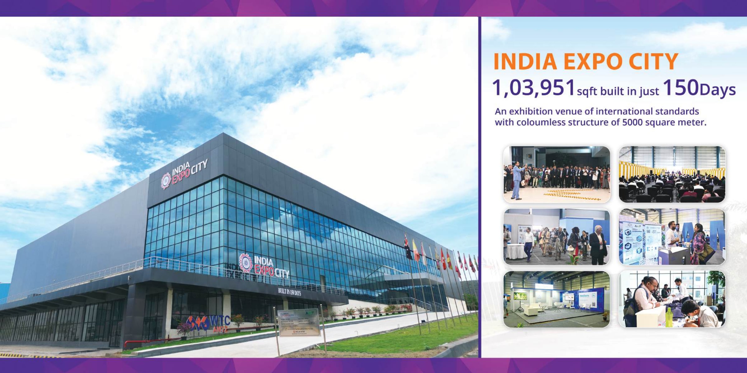 India Expo City, A International Standards Exhibition Venue facilities at WTC AMTZ